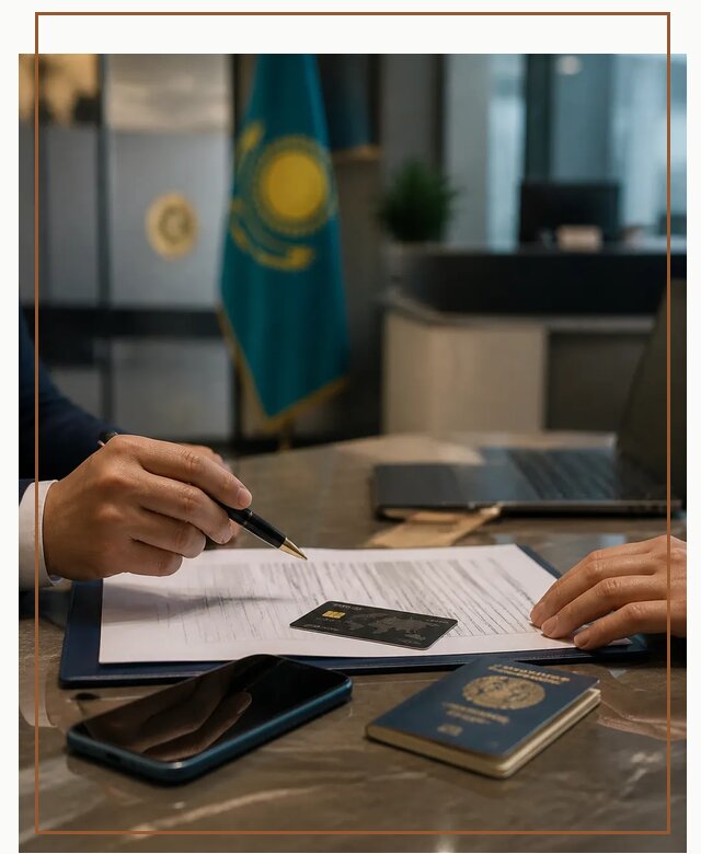 Открытие счета и банковской карты в Казахстане в Кумертау